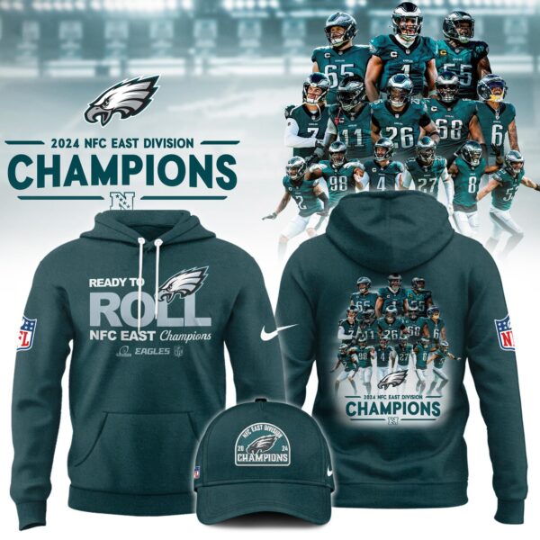 Philadelphia Eagles NFC East Division Champions Limited Hoodie - Famjoys Philadelphia Eagles NFC East Division Champions Limited Hoodie - Famjoys