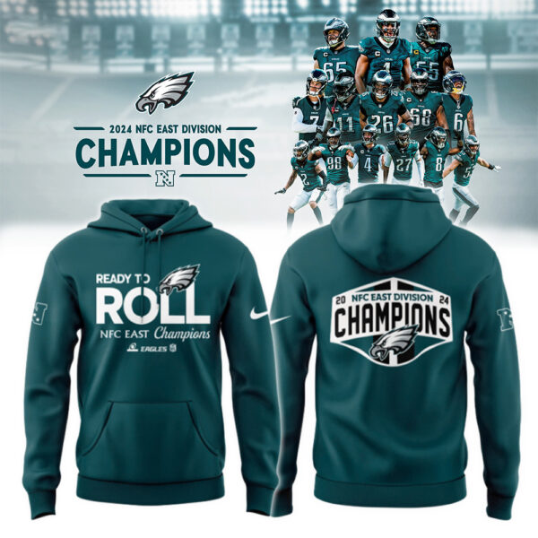 Philadelphia Eagles NFC East Division Champions Limited Hoodie v3 - Famjoys Philadelphia Eagles NFC East Division Champions Limited Hoodie v3 - Famjoys