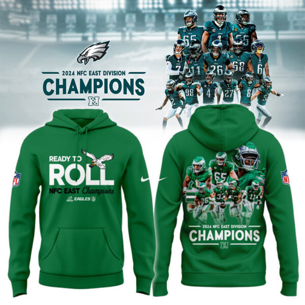 Philadelphia Eagles NFC East Division Champions Limited Kelly Green Hoodie - Famjoys Philadelphia Eagles NFC East Division Champions Limited Kelly Green Hoodie - Famjoys