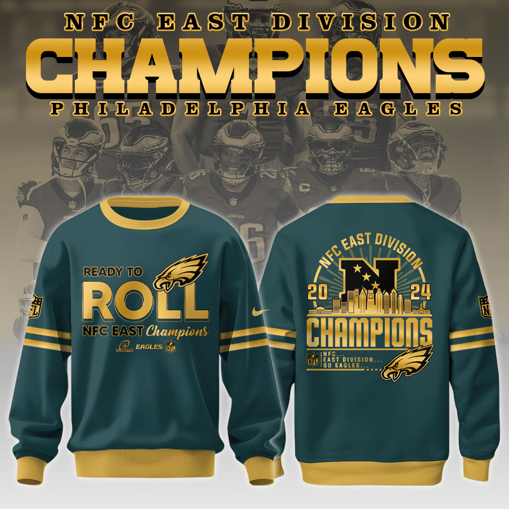 Philadelphia  Eagles NFC East Division Champions   Sweatshirt 2025 v2