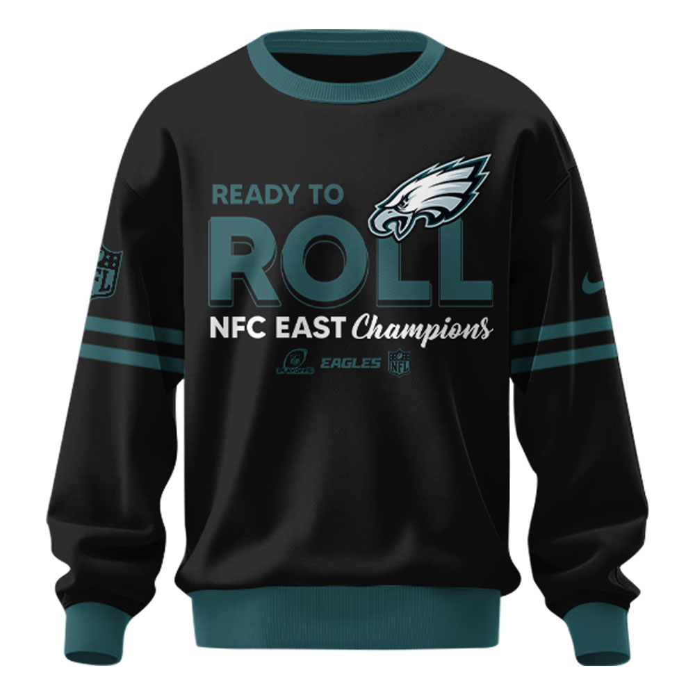 Philadelphia Eagles NFC East Division Champions Sweatshirt 2025 v3 - Famjoys Philadelphia Eagles NFC East Division Champions Sweatshirt 2025 v3 - Famjoys