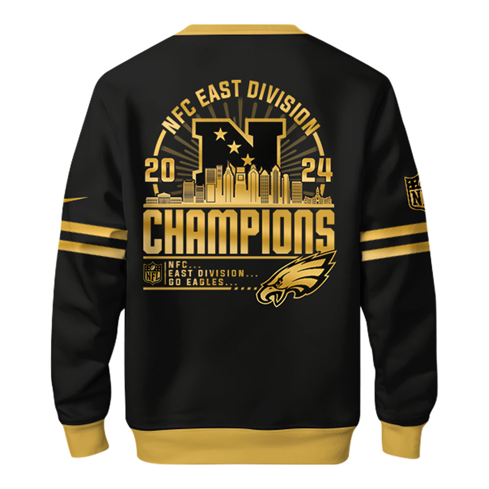 Philadelphia Eagles NFC EAST DIVISION CHAMPIONS SweatShirt King - Famjoys Philadelphia Eagles NFC EAST DIVISION CHAMPIONS SweatShirt King - Famjoys