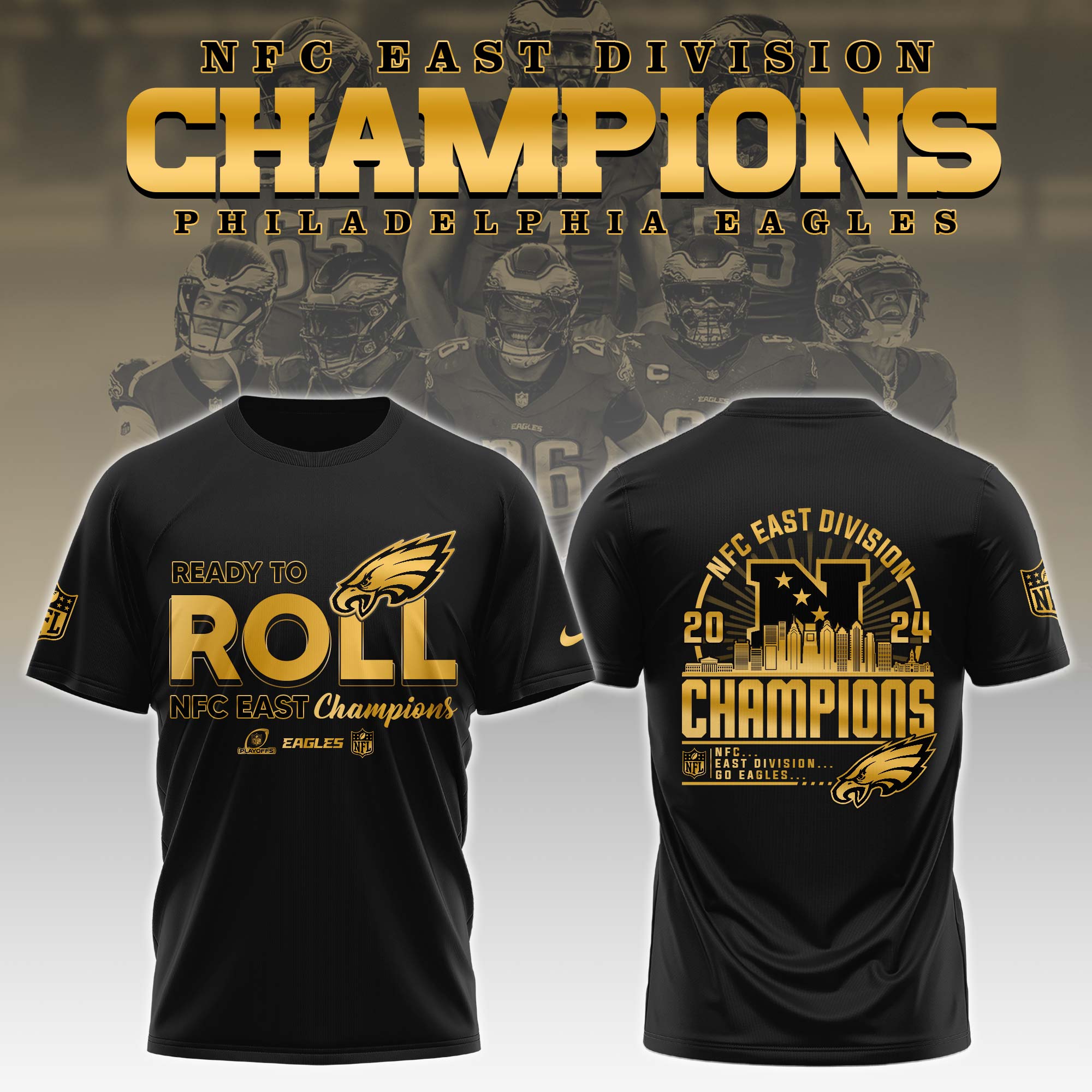 Philadelphia Eagles NFC EAST DIVISION CHAMPIONS T-Shirt King - Famjoys Philadelphia Eagles NFC EAST DIVISION CHAMPIONS T-Shirt King - Famjoys