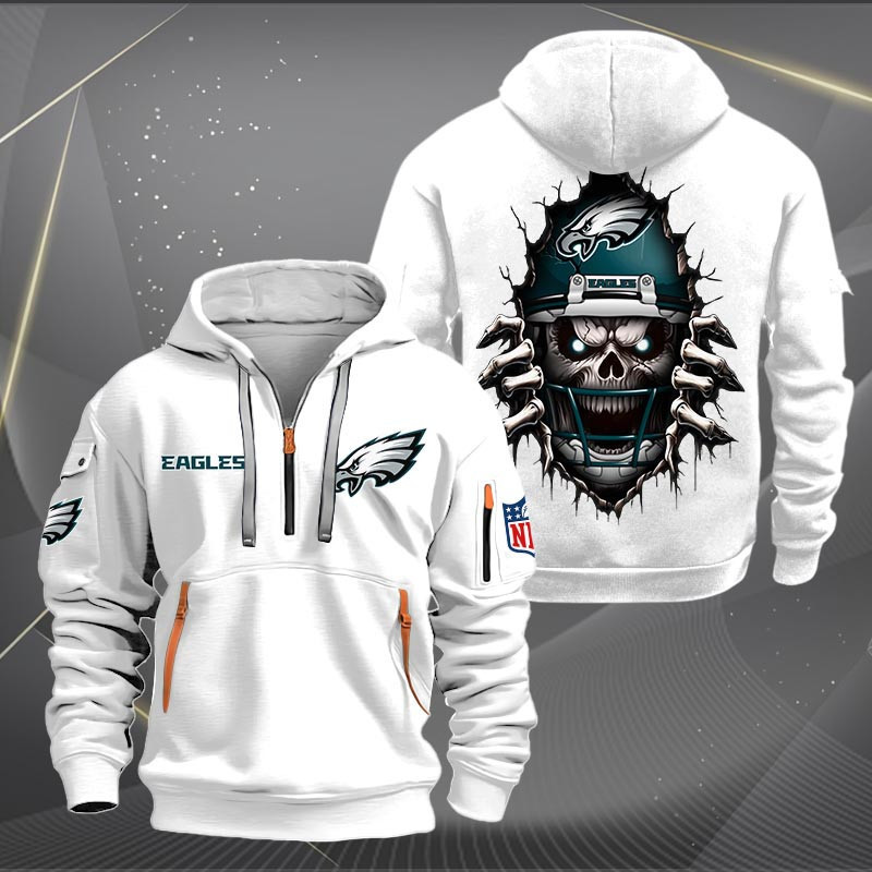 Philadelphia Eagles NNHT1289 Zip Hoodie Multicolor - Famjoys Philadelphia Eagles NNHT1289 Zip Hoodie Multicolor - Famjoys