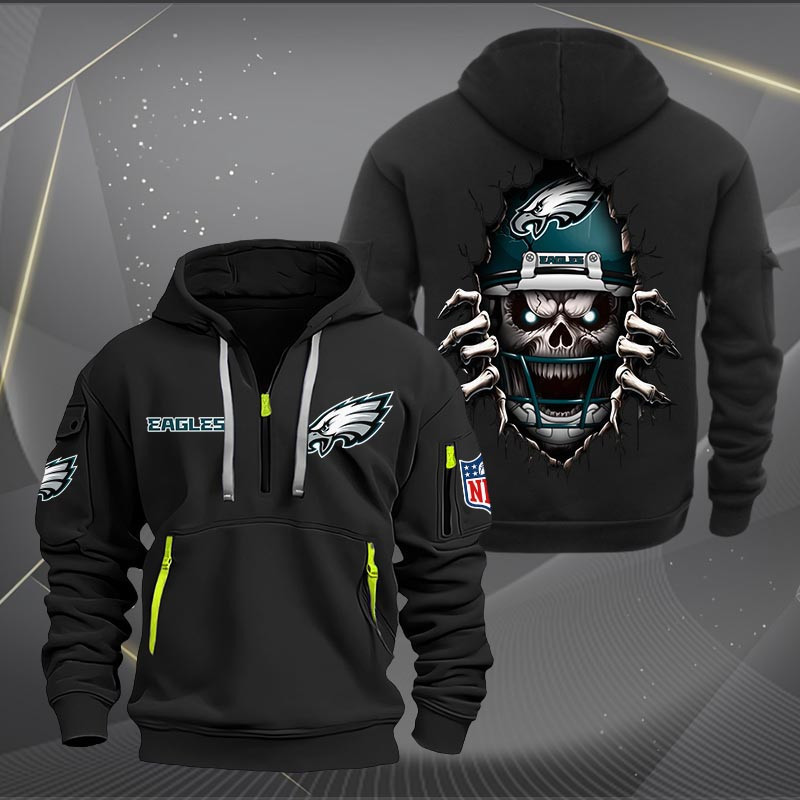Philadelphia Eagles NNHT1289 Zip Hoodie Multicolor - Famjoys Philadelphia Eagles NNHT1289 Zip Hoodie Multicolor - Famjoys