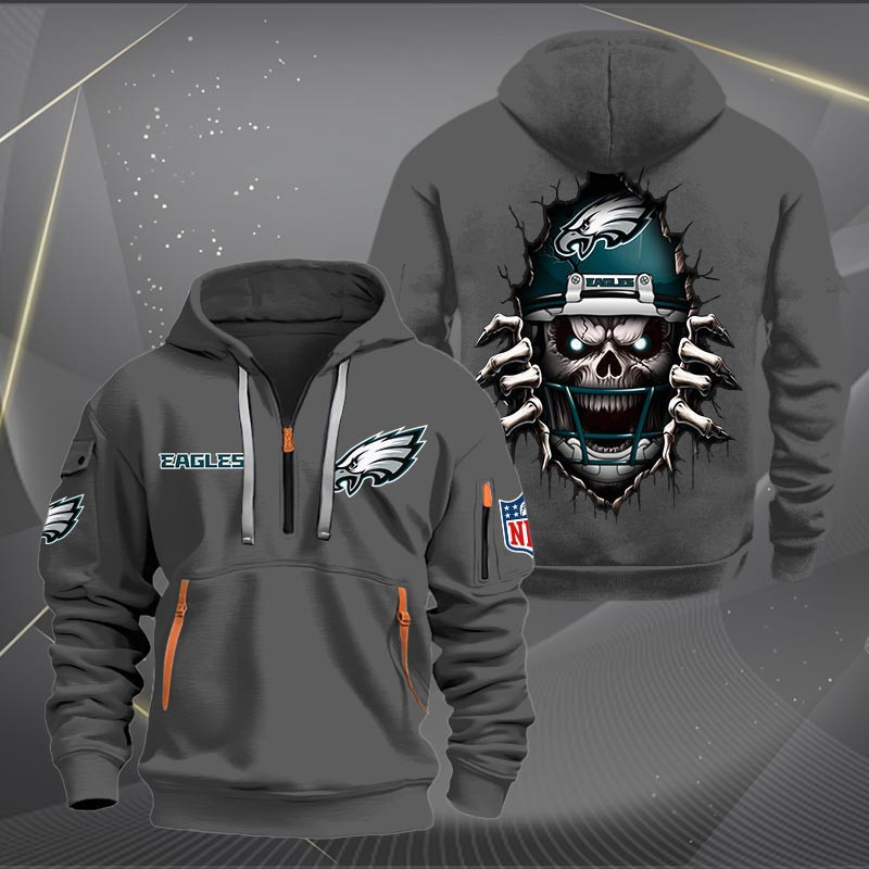 Philadelphia Eagles NNHT1289 Zip Hoodie Multicolor - Famjoys Philadelphia Eagles NNHT1289 Zip Hoodie Multicolor - Famjoys