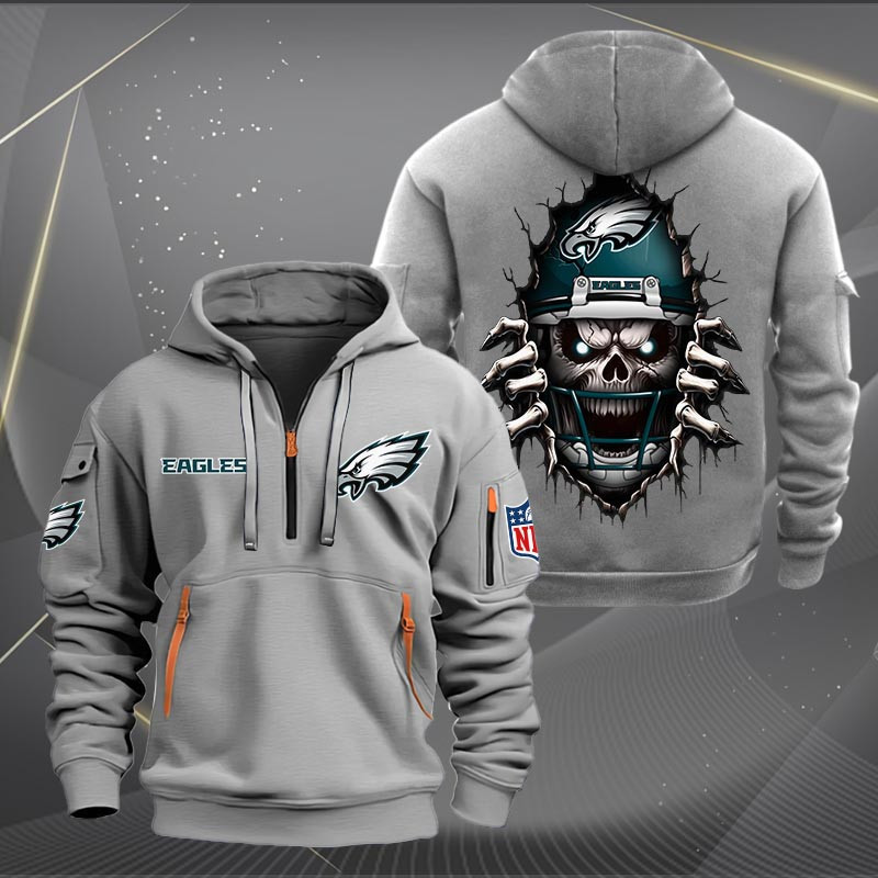 Philadelphia Eagles NNHT1289 Zip Hoodie Multicolor - Famjoys Philadelphia Eagles NNHT1289 Zip Hoodie Multicolor - Famjoys