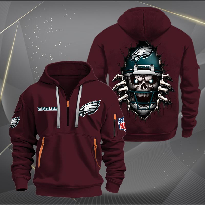 Philadelphia Eagles NNHT1289 Zip Hoodie Multicolor - Famjoys Philadelphia Eagles NNHT1289 Zip Hoodie Multicolor - Famjoys