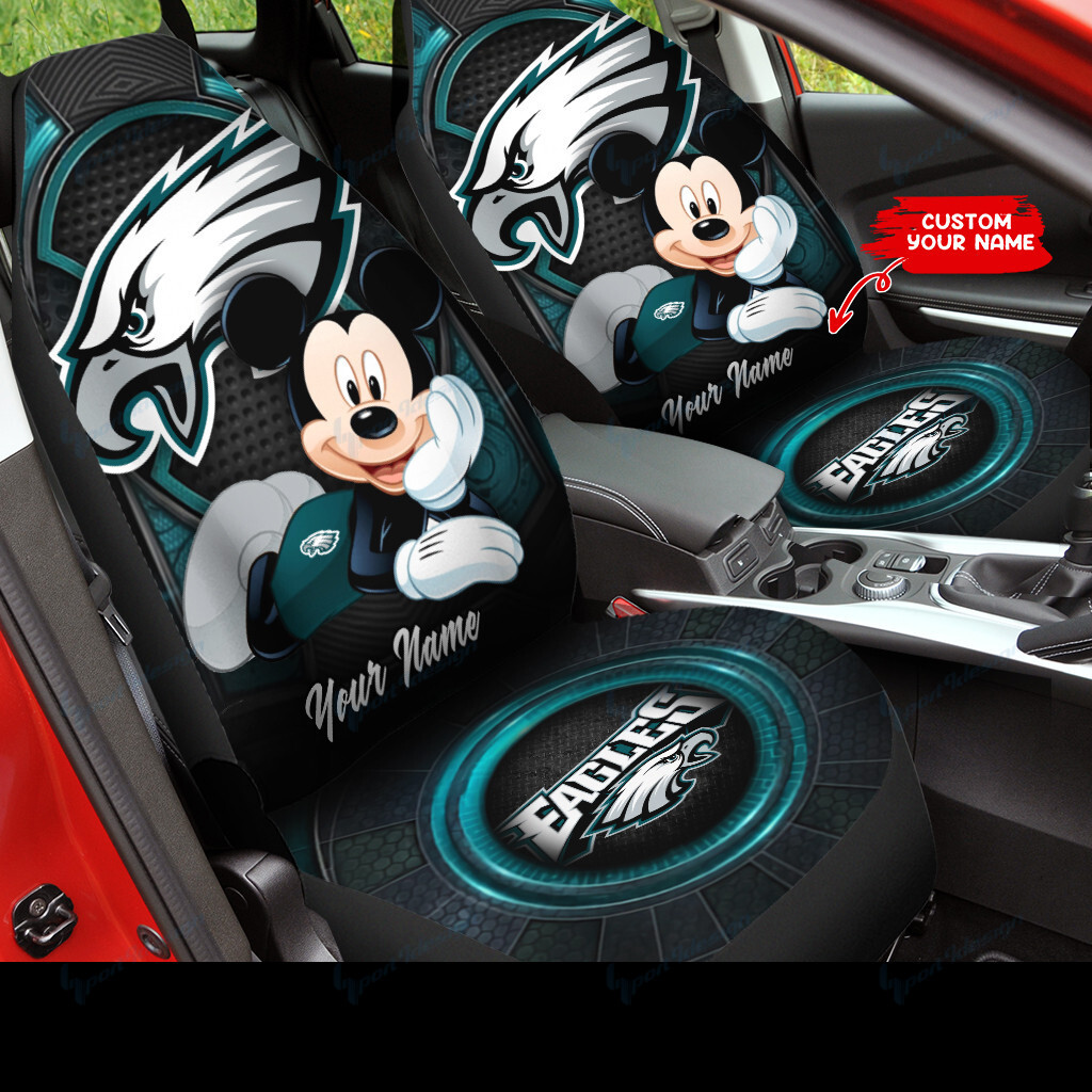 Philadelphia Eagles Personalized Car Seat Covers BG271 - Famjoys Philadelphia Eagles Personalized Car Seat Covers BG271 - Famjoys