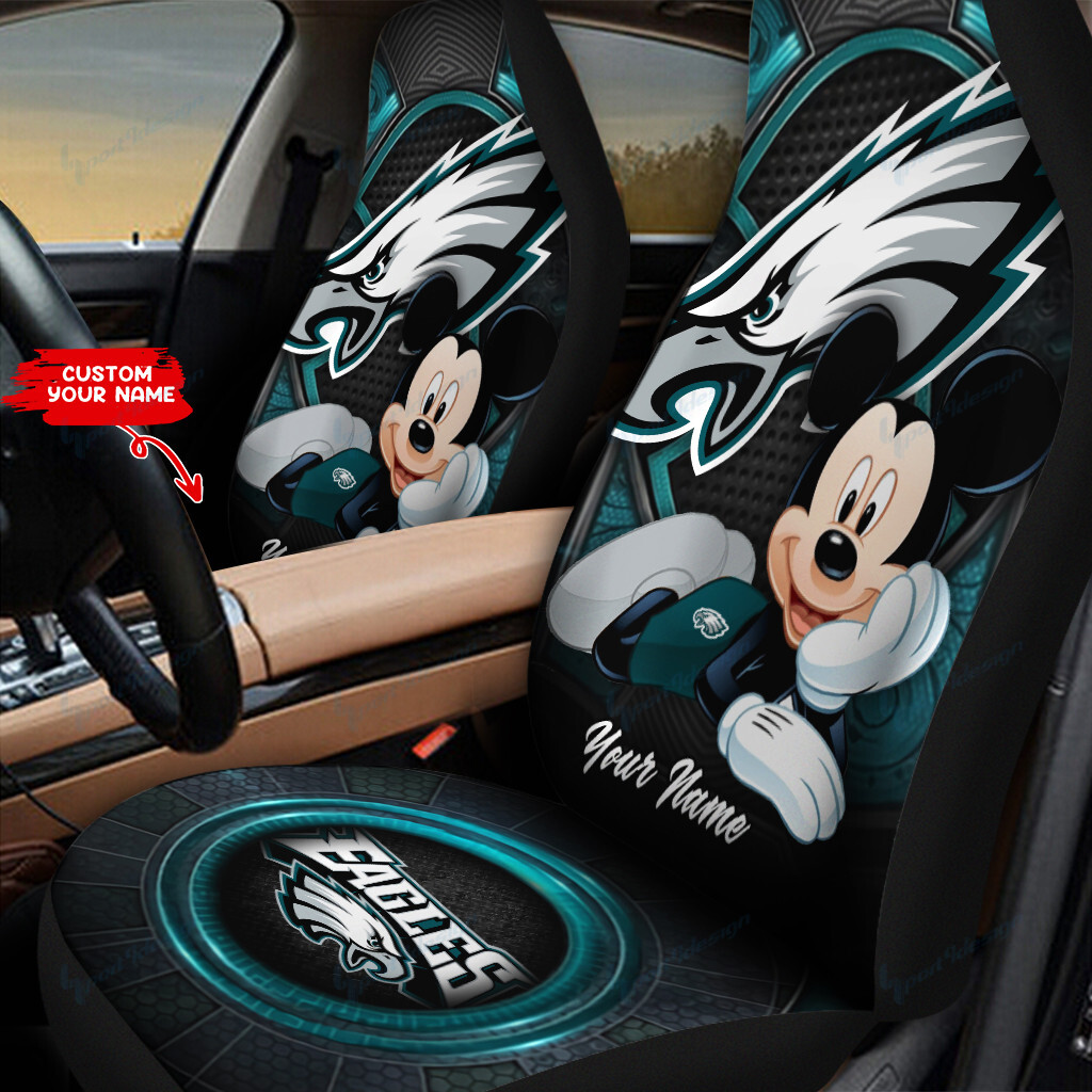 Philadelphia Eagles Personalized Car Seat Covers BG271 - Famjoys Philadelphia Eagles Personalized Car Seat Covers BG271 - Famjoys