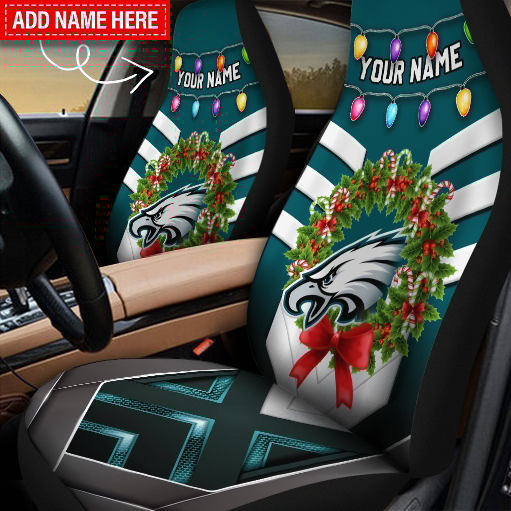 Philadelphia Eagles Personalized Car Seat Covers BG613 - Famjoys Philadelphia Eagles Personalized Car Seat Covers BG613 - Famjoys