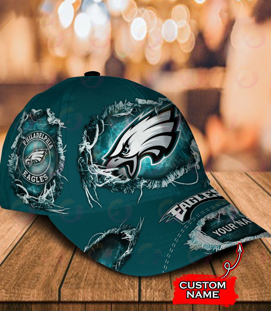 Philadelphia Eagles-Personalized Classic Cap-V2 - Famjoys Philadelphia Eagles-Personalized Classic Cap-V2 - Famjoys