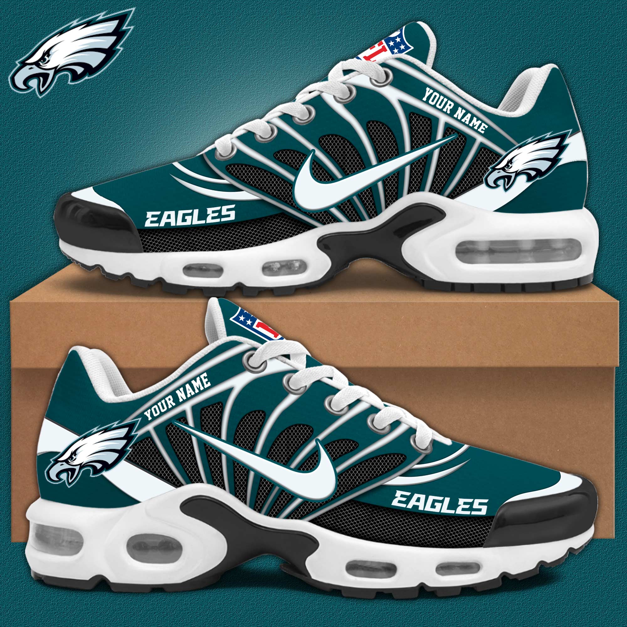 Philadelphia Eagles Personalized Shoes - Famjoys Philadelphia Eagles Personalized Shoes - Famjoys