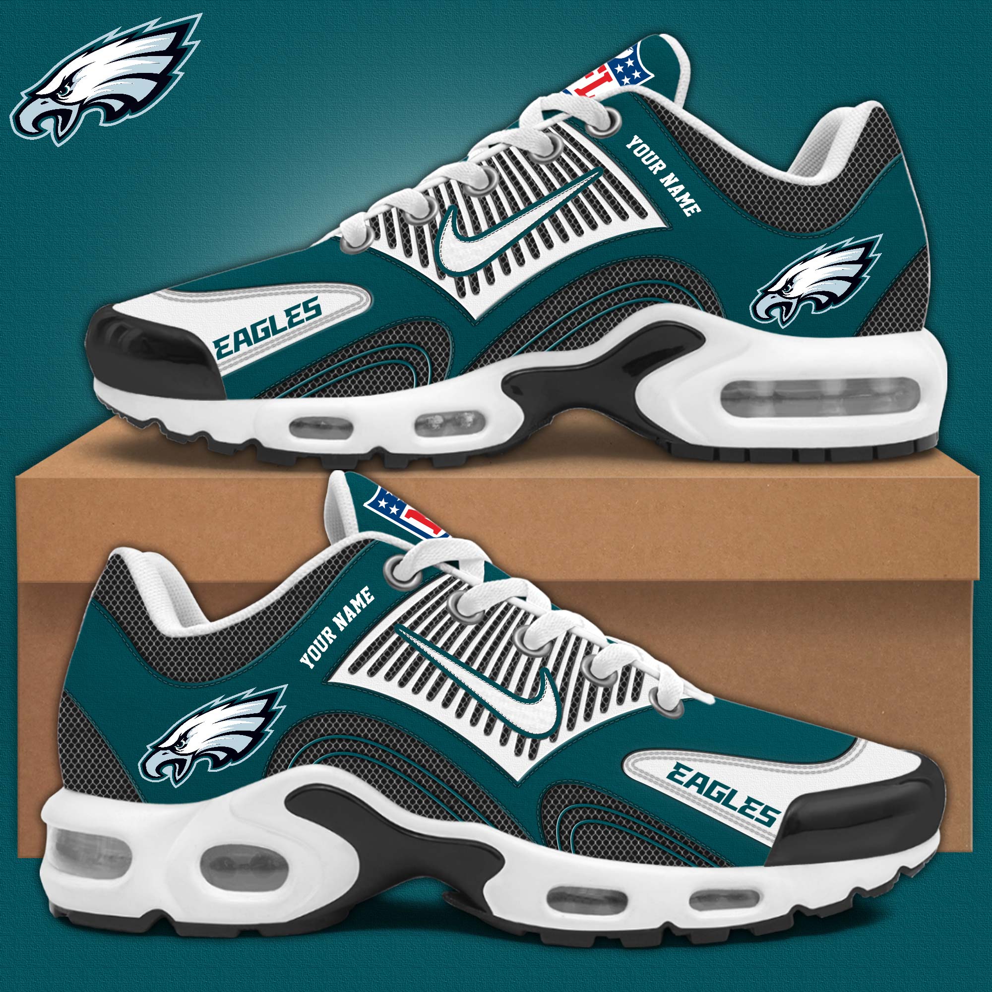Philadelphia Eagles Personalized Shoes - Famjoys Philadelphia Eagles Personalized Shoes - Famjoys