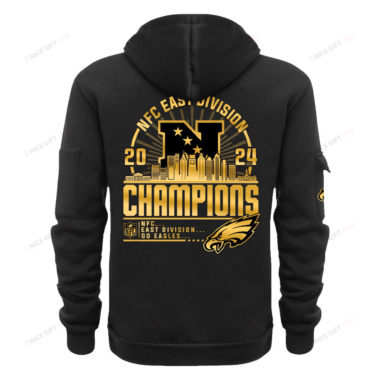 Philadelphia Eagles Quarter Zip Hoodie QZH-D4C8Q9 - Famjoys Philadelphia Eagles Quarter Zip Hoodie QZH-D4C8Q9 - Famjoys