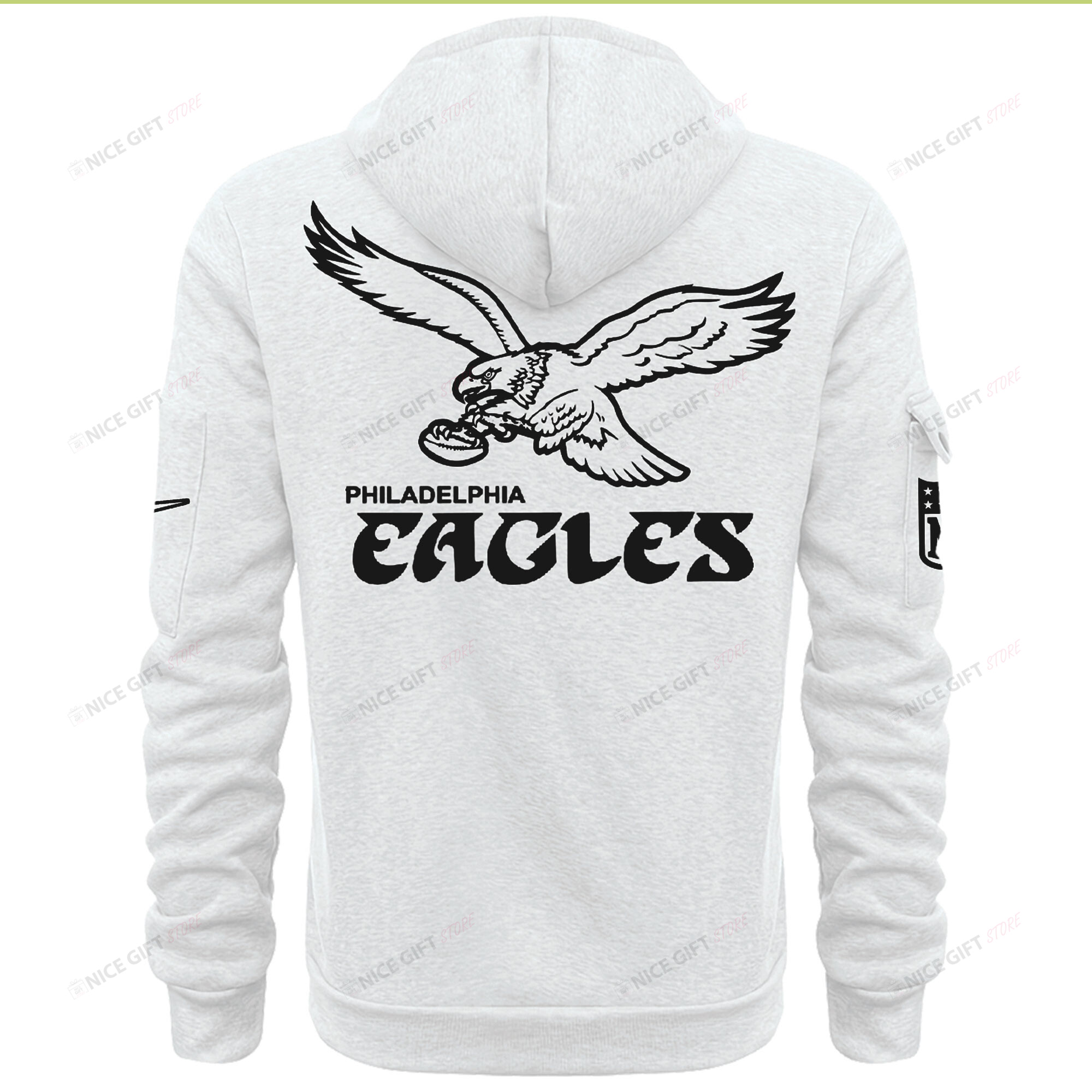 Philadelphia Eagles Quarter Zip Hoodie QZH-L7N8X4 - Famjoys Philadelphia Eagles Quarter Zip Hoodie QZH-L7N8X4 - Famjoys