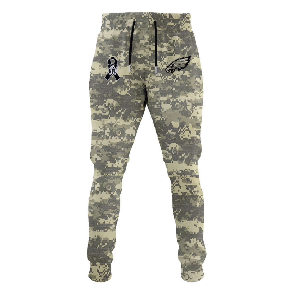Philadelphia Eagles Salute to Service Club Camo Hoodie #2 - Famjoys Philadelphia Eagles Salute to Service Club Camo Hoodie #2 - Famjoys