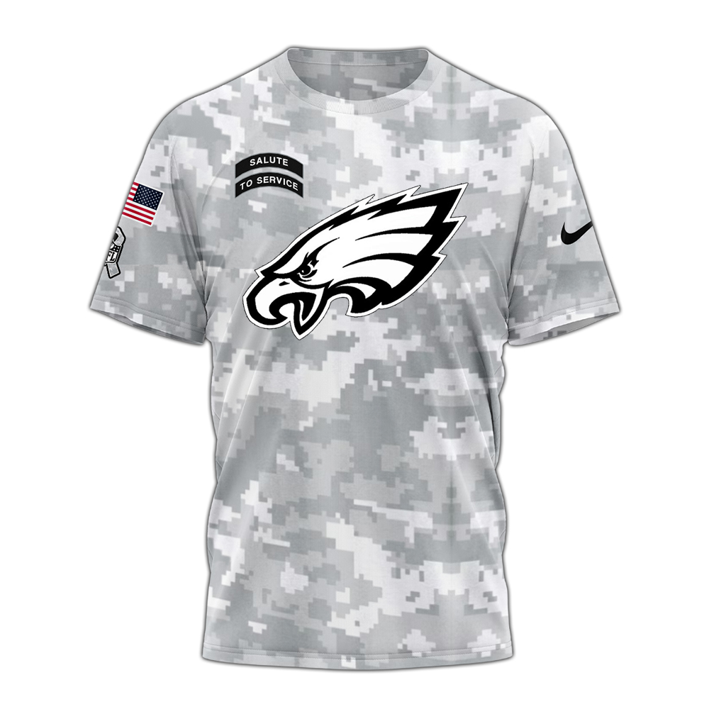 Philadelphia Eagles Salute to Service Club T-shirts - Famjoys Philadelphia Eagles Salute to Service Club T-shirts - Famjoys