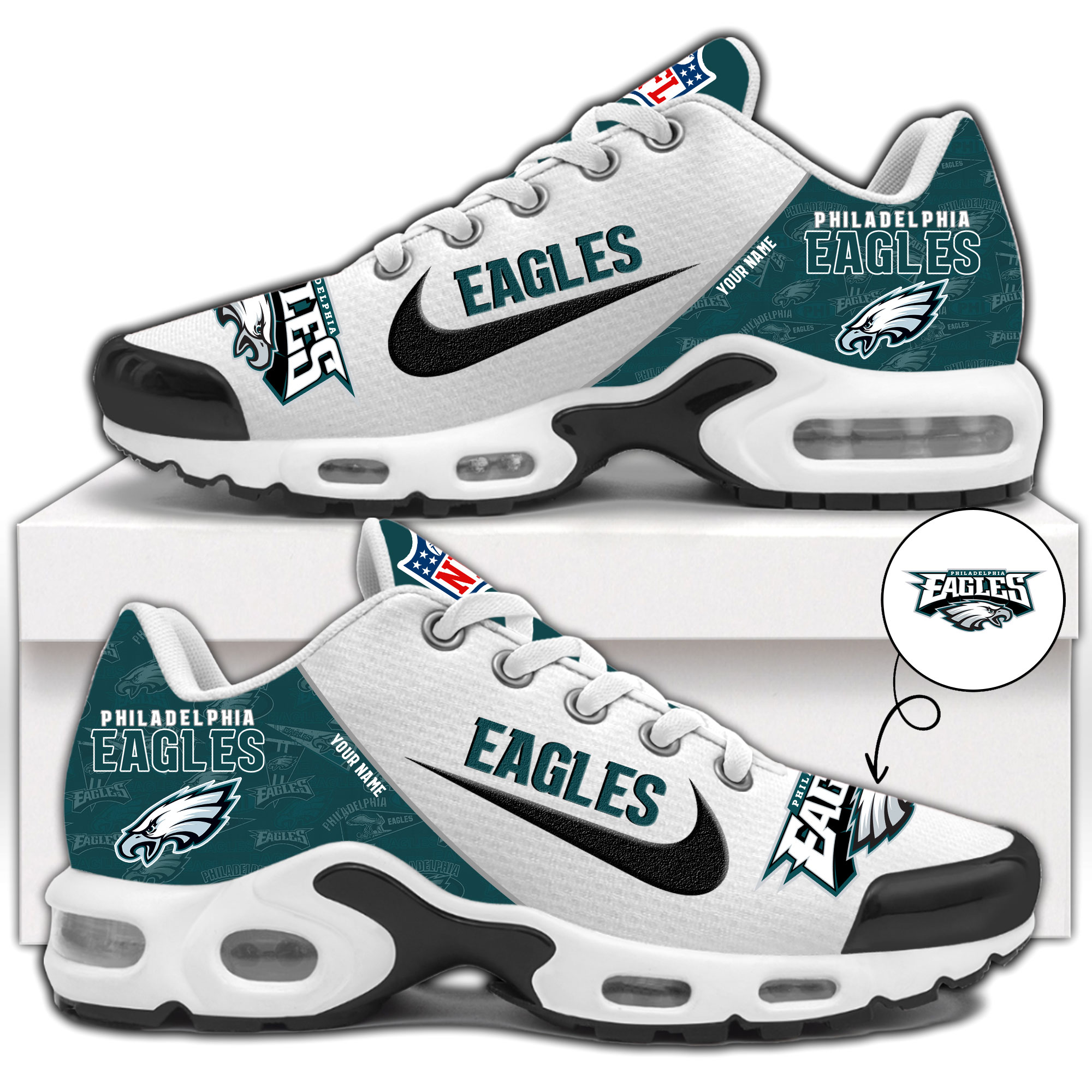 Philadelphia Eagles Shoes #1 - Famjoys Philadelphia Eagles Shoes #1 - Famjoys