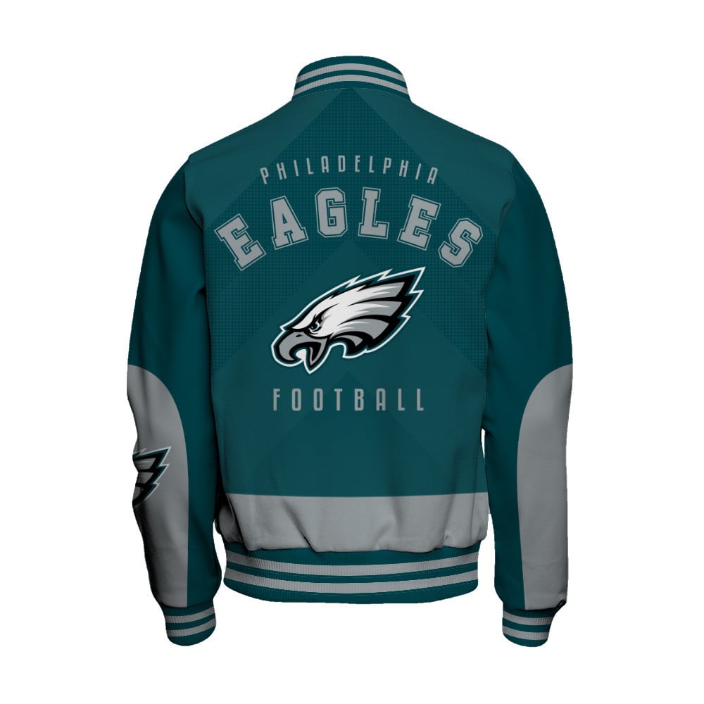 Philadelphia Eagles - Stay Ahead Of The Trend Unisex Varsity Jacket - Famjoys Philadelphia Eagles - Stay Ahead Of The Trend Unisex Varsity Jacket - Famjoys