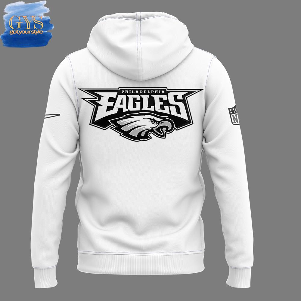 Philadelphia Eagles SUPER BOWL 2025 White Hoodie - Famjoys Philadelphia Eagles SUPER BOWL 2025 White Hoodie - Famjoys