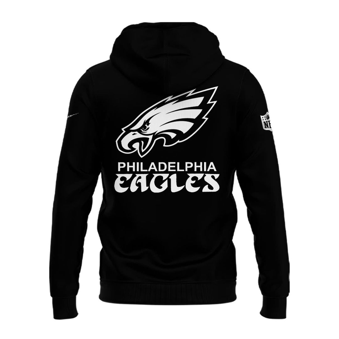 Philadelphia Eagles Super Bowl Black Hoodie - Famjoys Philadelphia Eagles Super Bowl Black Hoodie - Famjoys