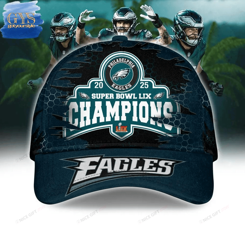 Philadelphia Eagles Super Bowl Champions Classic Cap 3DC-V2I7 - Famjoys Philadelphia Eagles Super Bowl Champions Classic Cap 3DC-V2I7 - Famjoys