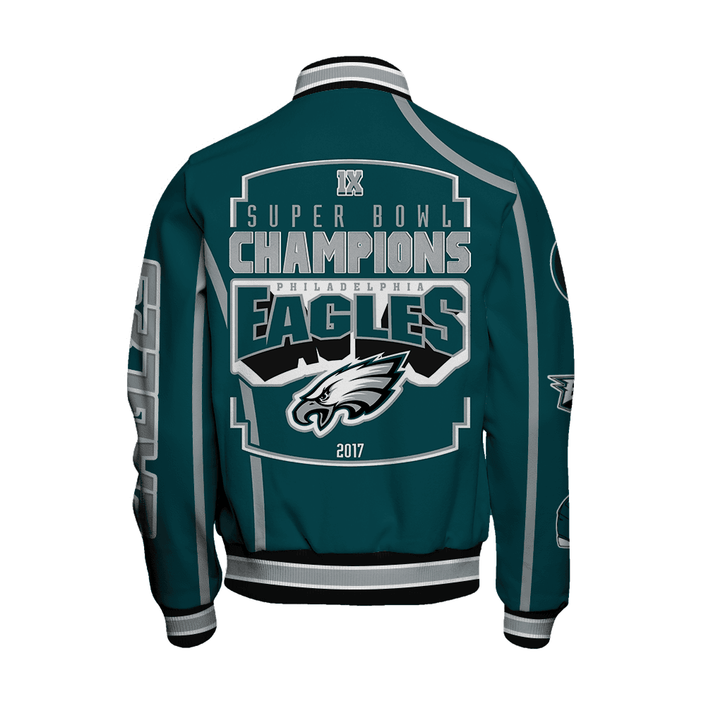 Philadelphia Eagles Super Bowl Champions Winning Spirit Varsity Jacket - Famjoys Philadelphia Eagles Super Bowl Champions Winning Spirit Varsity Jacket - Famjoys