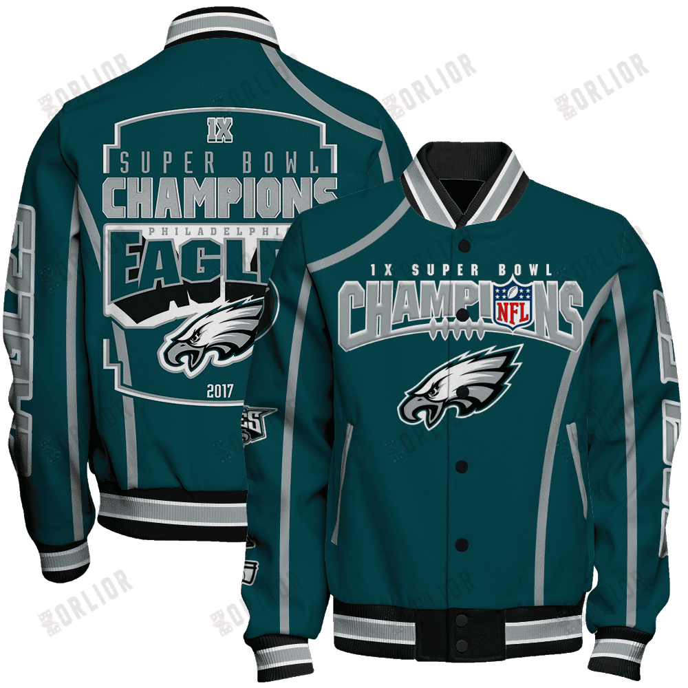 Philadelphia Eagles Super Bowl Champions Winning Spirit Varsity Jacket - Famjoys Philadelphia Eagles Super Bowl Champions Winning Spirit Varsity Jacket - Famjoys