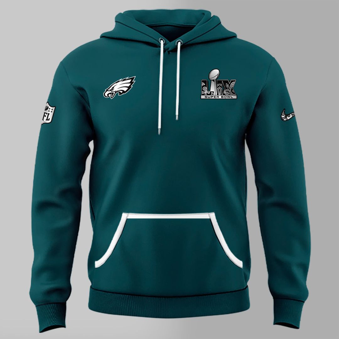 Philadelphia Eagles Super Bowl Green Hoodie - Famjoys Philadelphia Eagles Super Bowl Green Hoodie - Famjoys