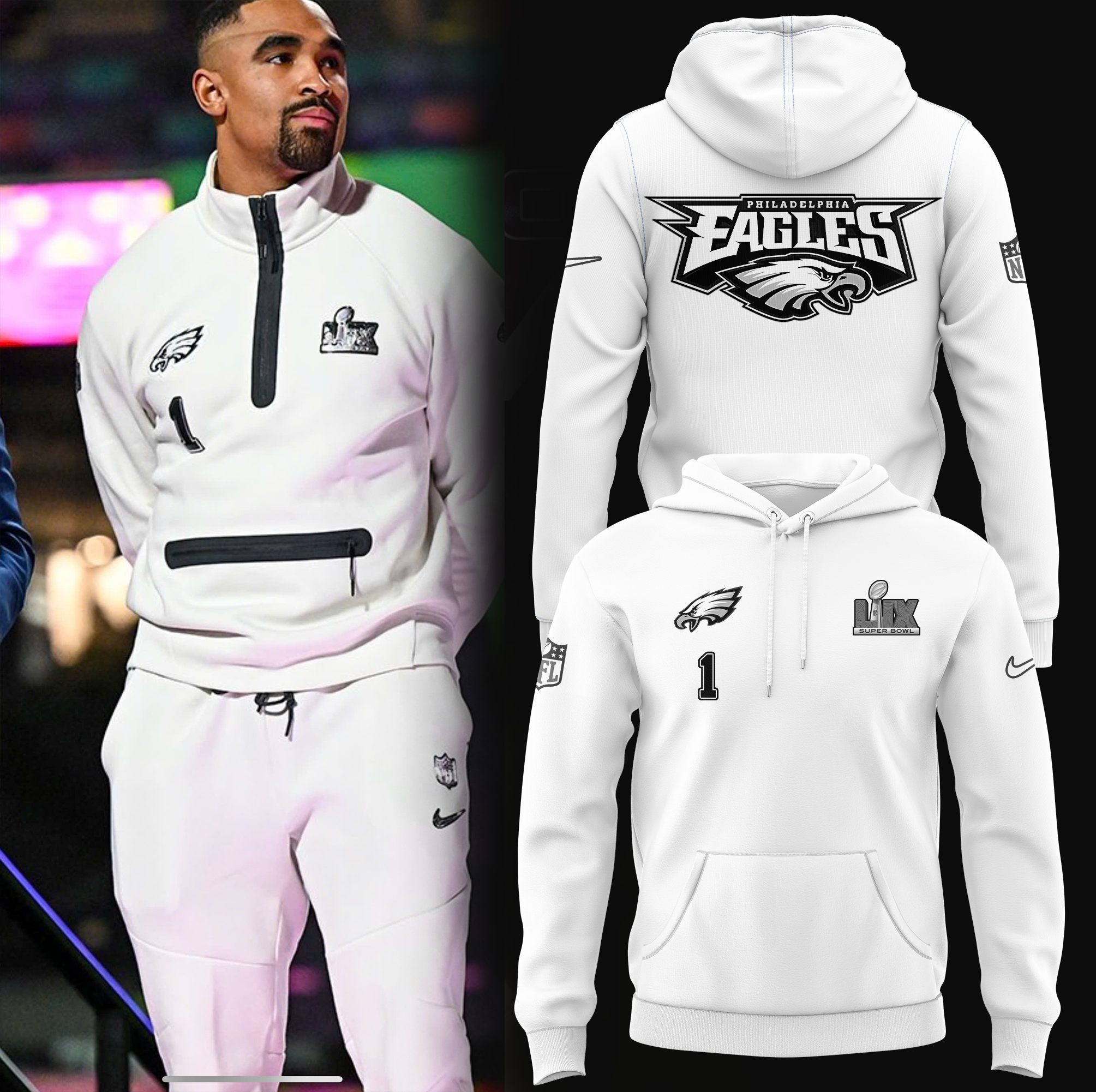 Philadelphia Eagles SUPER BOWL Hoodie - Famjoys Philadelphia Eagles SUPER BOWL Hoodie - Famjoys