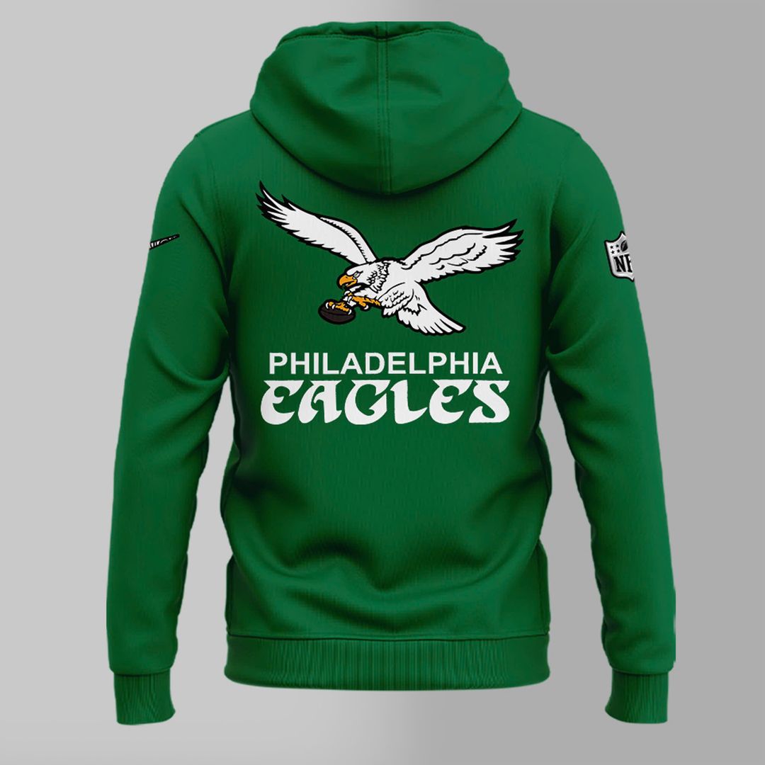 Philadelphia Eagles Super Bowl Kelly Green Hoodie - Famjoys Philadelphia Eagles Super Bowl Kelly Green Hoodie - Famjoys