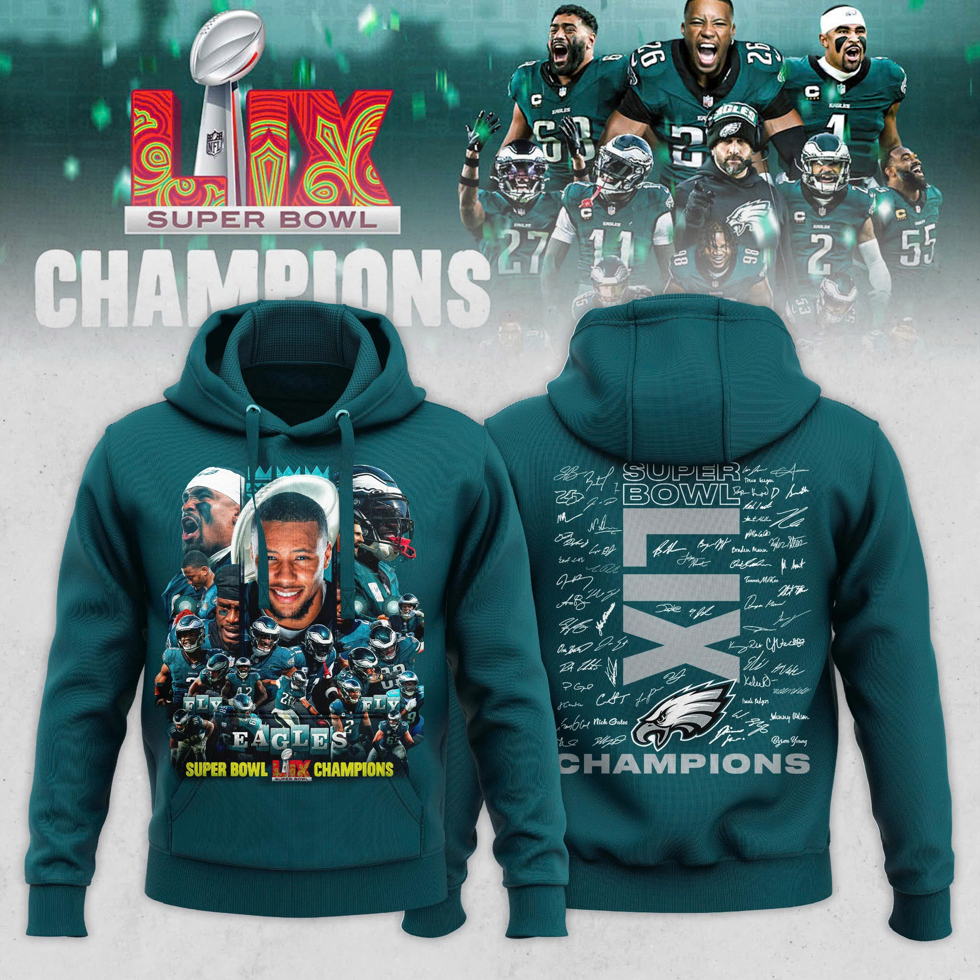 Philadelphia Eagles Super Bowl LIX Champions 2025 New Shirt - Famjoys Philadelphia Eagles Super Bowl LIX Champions 2025 New Shirt - Famjoys