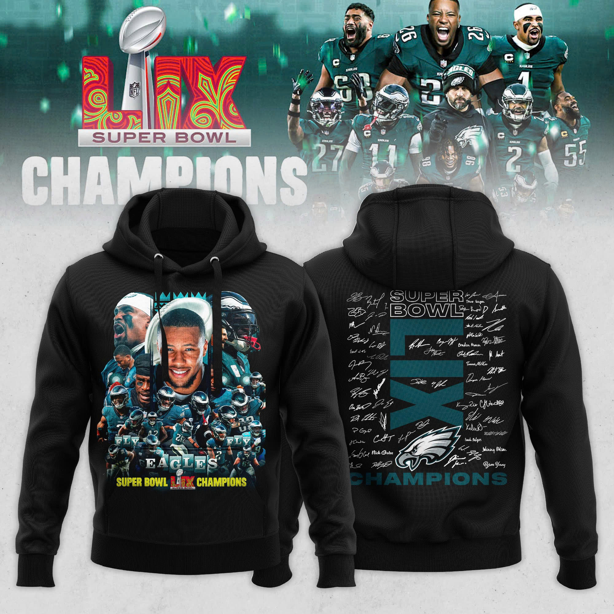 Philadelphia Eagles Super Bowl LIX Champions 2025 New Shirt - Famjoys Philadelphia Eagles Super Bowl LIX Champions 2025 New Shirt - Famjoys