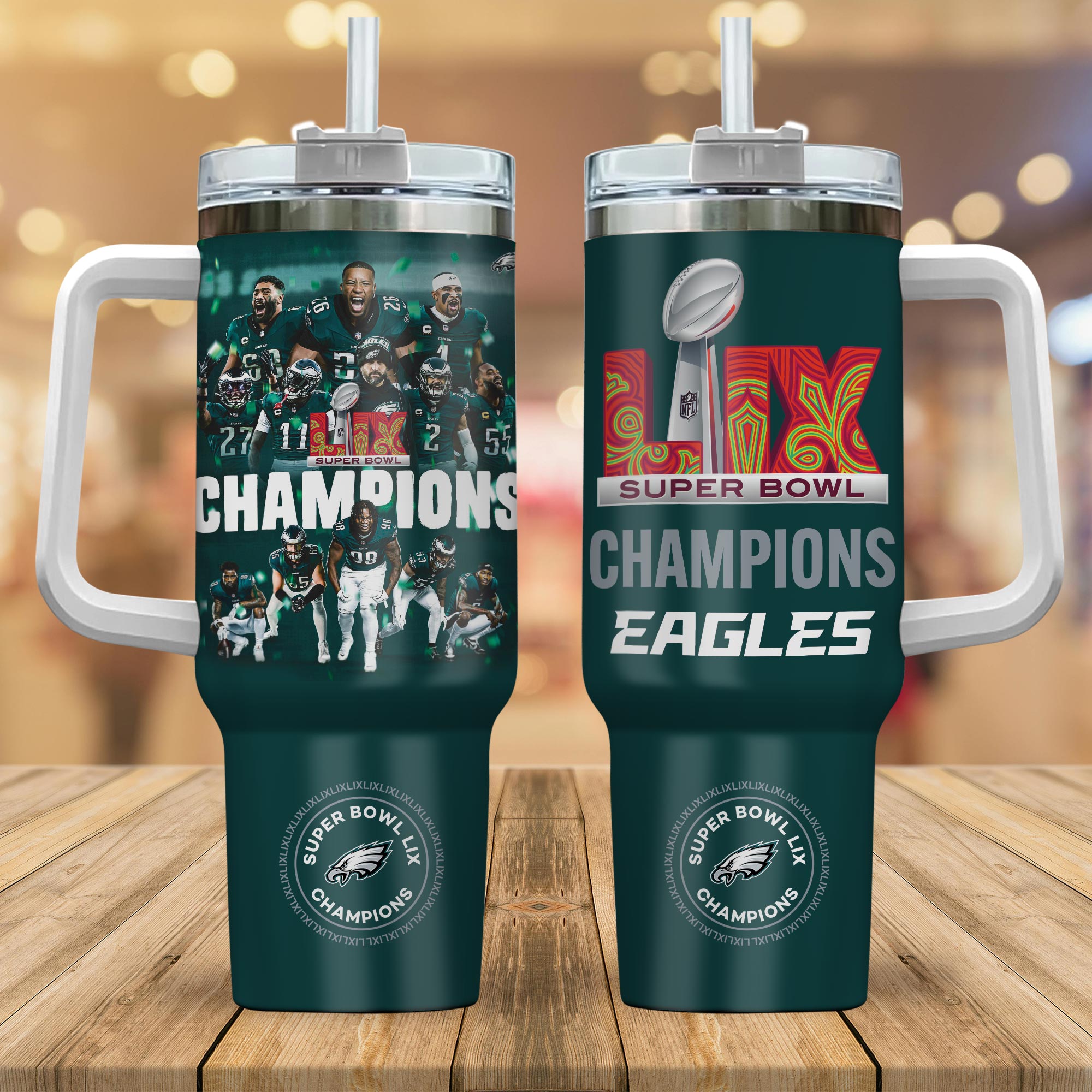 Philadelphia Eagles Super Bowl LIX Champions 2025 Stanley Tumble - Famjoys Philadelphia Eagles Super Bowl LIX Champions 2025 Stanley Tumble - Famjoys