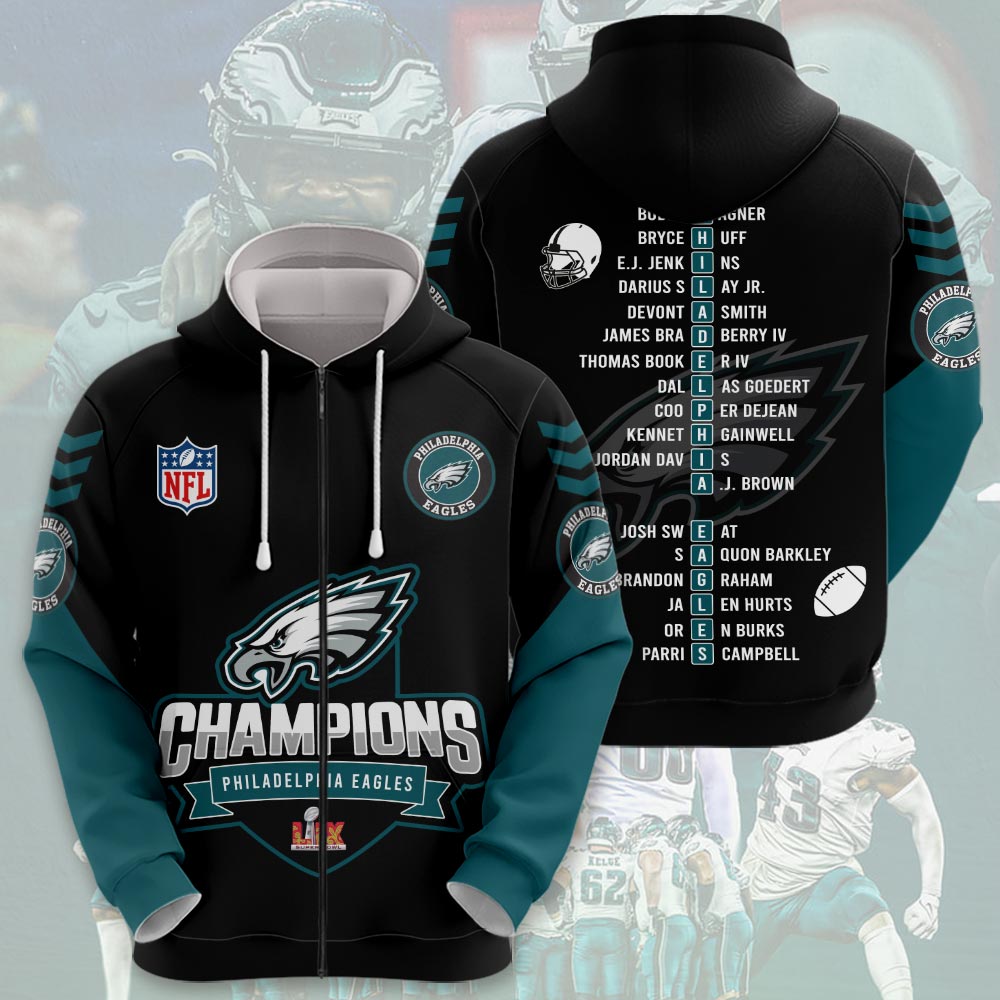 Philadelphia Eagles Super Bowl LIX Champions - Famjoys Philadelphia Eagles Super Bowl LIX Champions - Famjoys
