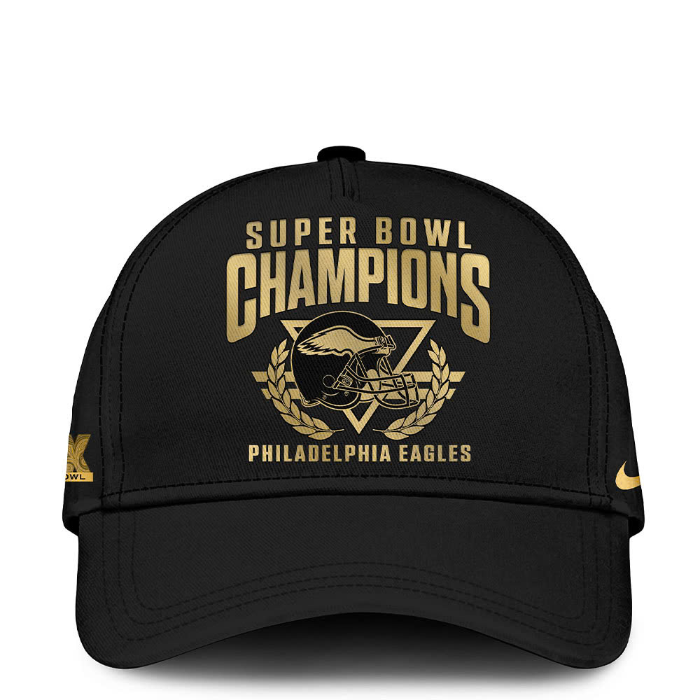 Philadelphia Eagles Super Bowl LIX Champions Gold New Hoodie - Famjoys Philadelphia Eagles Super Bowl LIX Champions Gold New Hoodie - Famjoys