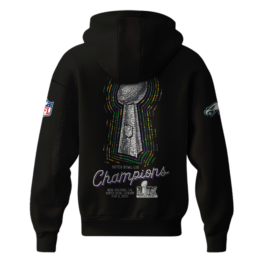 Philadelphia Eagles Super Bowl LIX Champions Hoodie 2025 #4 - Famjoys Philadelphia Eagles Super Bowl LIX Champions Hoodie 2025 #4 - Famjoys