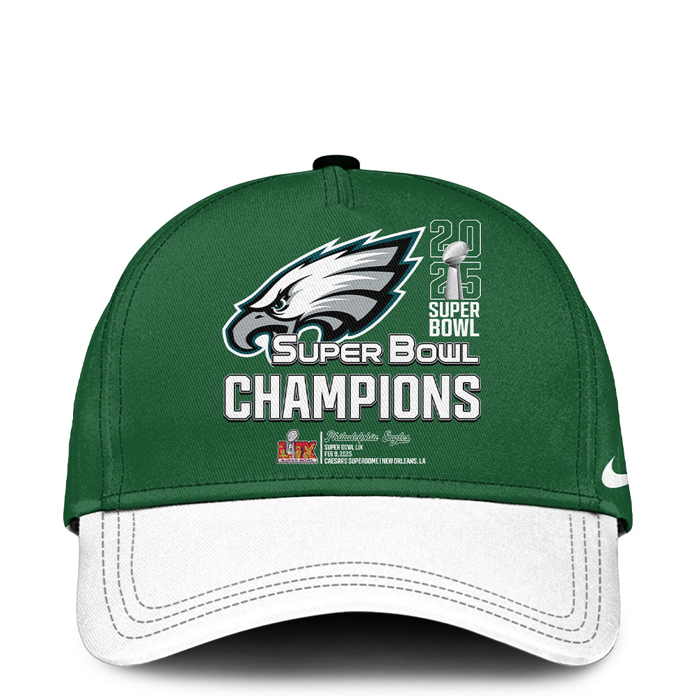 Philadelphia Eagles Super Bowl LIX Champions Hoodie - Famjoys Philadelphia Eagles Super Bowl LIX Champions Hoodie - Famjoys