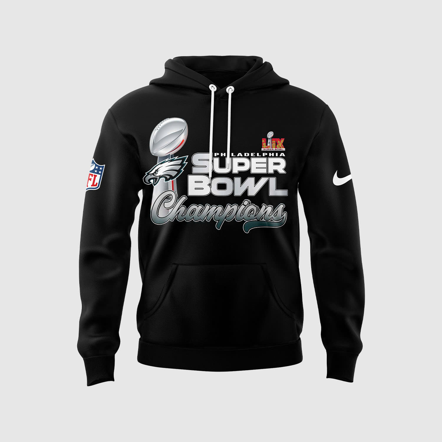 Philadelphia Eagles Super Bowl LIX Champions Hoodie V3 - Famjoys Philadelphia Eagles Super Bowl LIX Champions Hoodie V3 - Famjoys