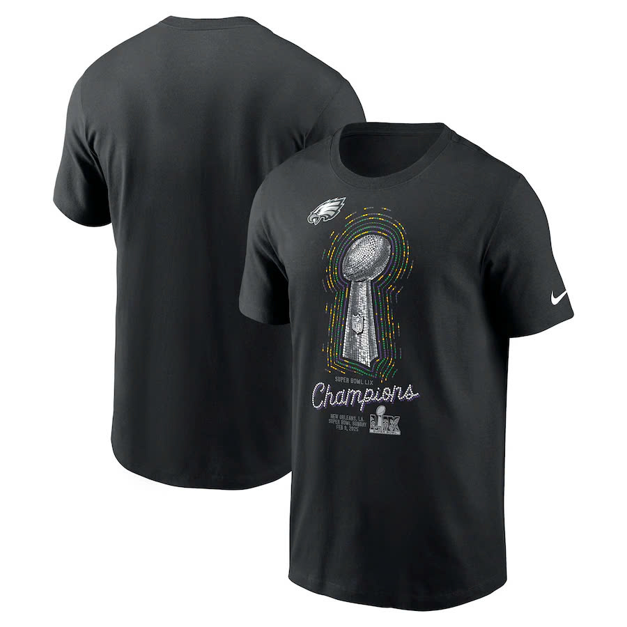 Philadelphia Eagles Super Bowl LIX Champions Lombardi Trophy Shirt - Famjoys Philadelphia Eagles Super Bowl LIX Champions Lombardi Trophy Shirt - Famjoys