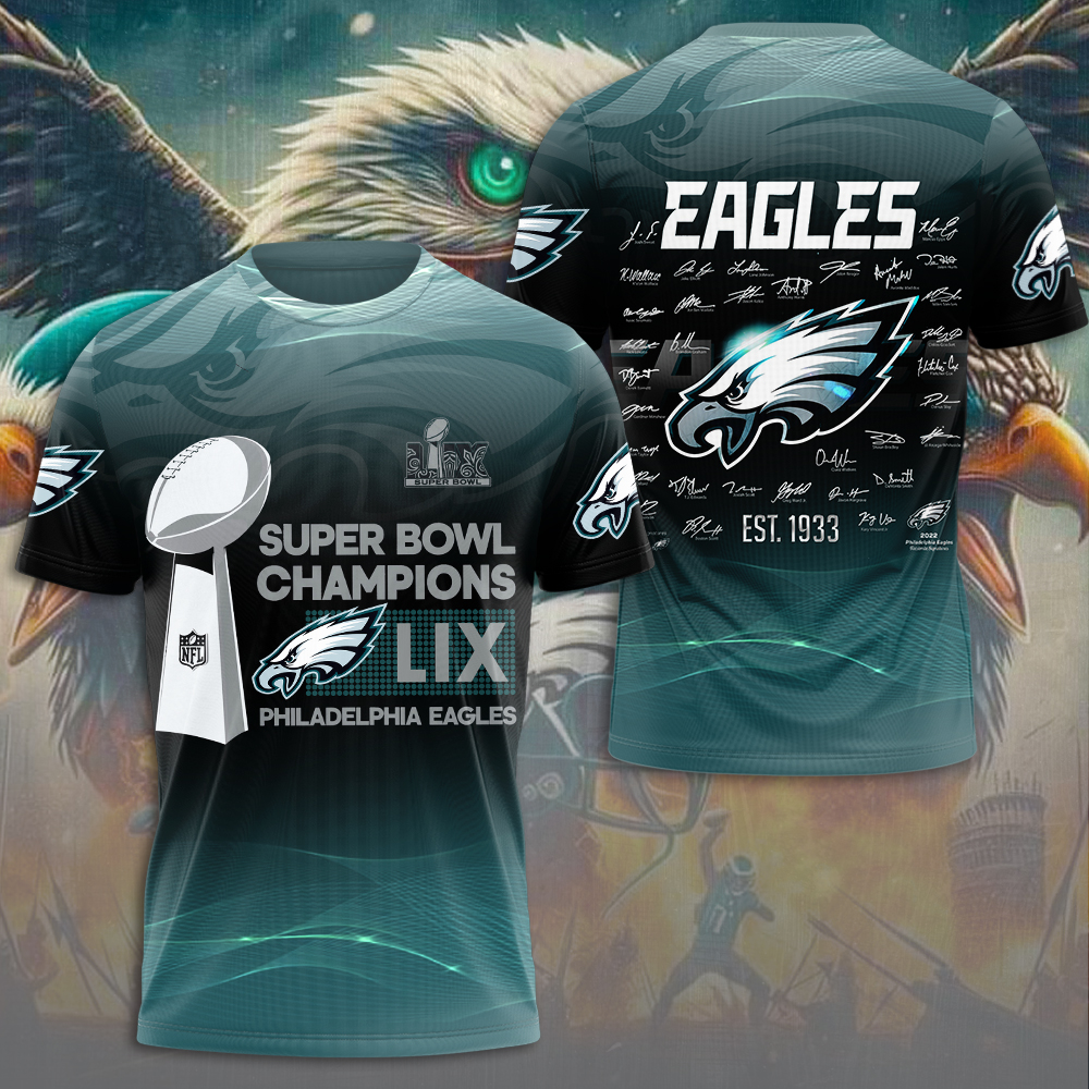 Philadelphia Eagles Super Bowl LIX Champions Shirt - Famjoys Philadelphia Eagles Super Bowl LIX Champions Shirt - Famjoys