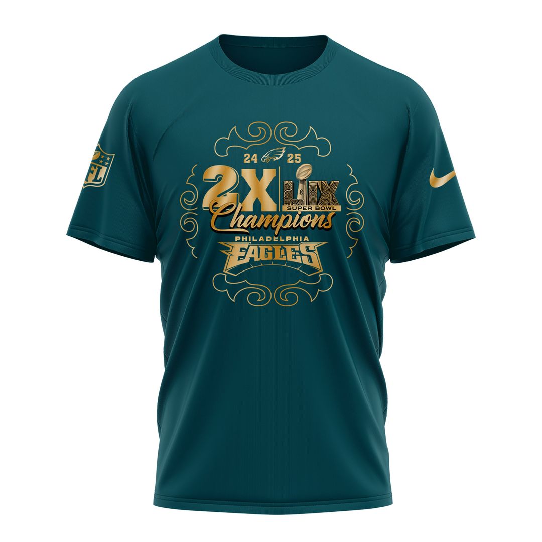 Philadelphia Eagles Super Bowl LIX Champions Shirts 2025 - Famjoys Philadelphia Eagles Super Bowl LIX Champions Shirts 2025 - Famjoys
