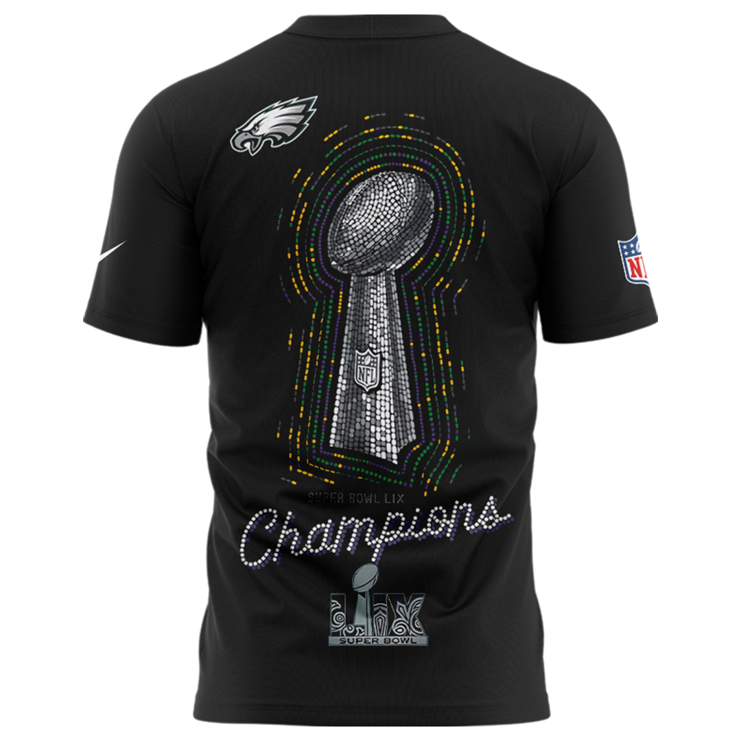 Philadelphia Eagles SUPER BOWL LIX Champions Tshirt - Famjoys Philadelphia Eagles SUPER BOWL LIX Champions Tshirt - Famjoys