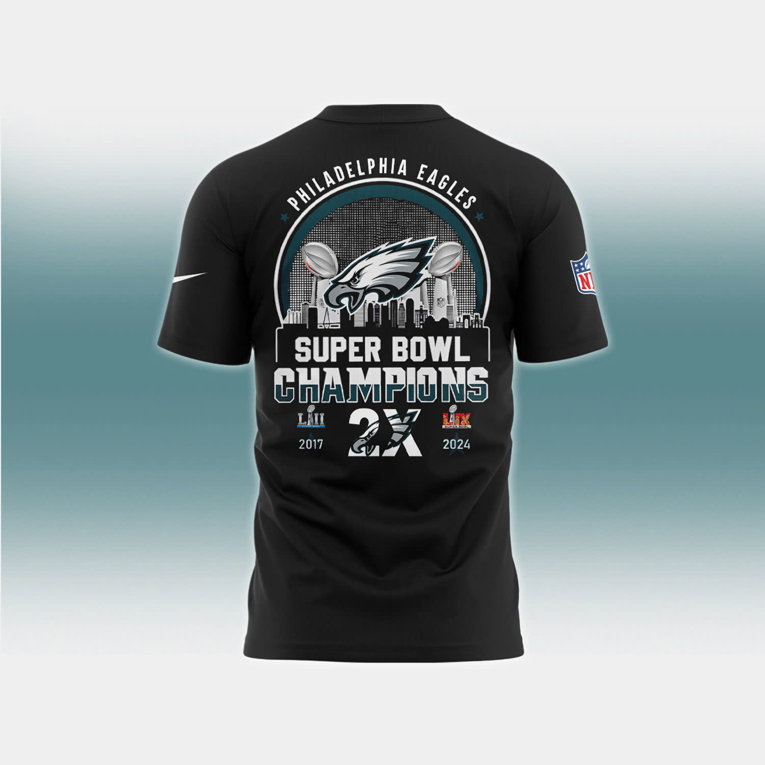 Philadelphia Eagles Super Bowl LIX Champions TShirt - Famjoys Philadelphia Eagles Super Bowl LIX Champions TShirt - Famjoys