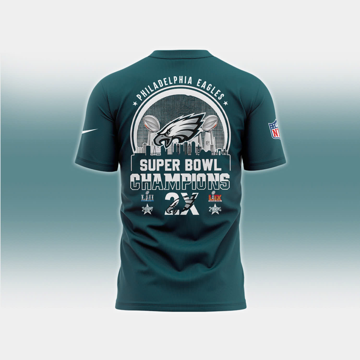 Philadelphia Eagles Super Bowl LIX Champions TShirt - Famjoys Philadelphia Eagles Super Bowl LIX Champions TShirt - Famjoys