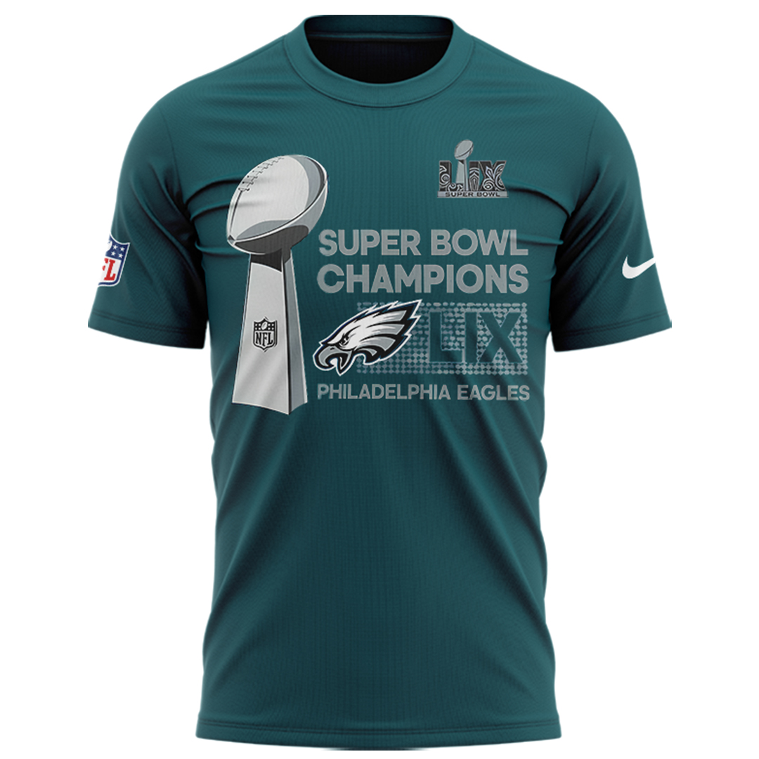 Philadelphia Eagles SUPER BOWL LIX Champions Tshirt - Famjoys Philadelphia Eagles SUPER BOWL LIX Champions Tshirt - Famjoys