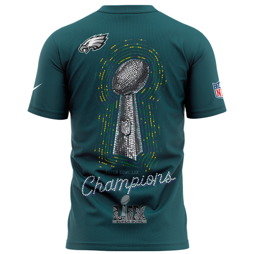 Philadelphia Eagles SUPER BOWL LIX Champions Tshirt - Famjoys Philadelphia Eagles SUPER BOWL LIX Champions Tshirt - Famjoys