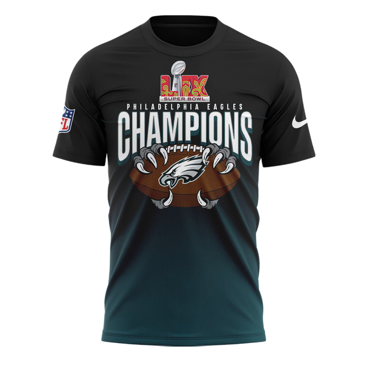Philadelphia Eagles Super Bowl LIX Champions TShirt V6 - Famjoys Philadelphia Eagles Super Bowl LIX Champions TShirt V6 - Famjoys