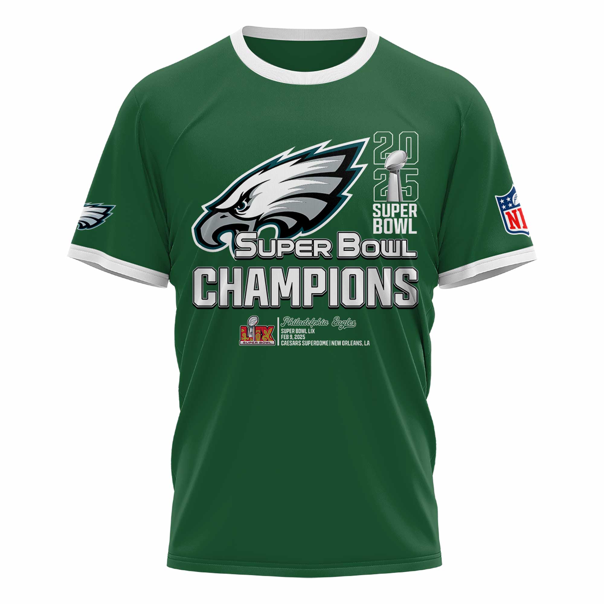 Philadelphia Eagles Super Bowl LIX Champions TShirts 2025 #2 - Famjoys Philadelphia Eagles Super Bowl LIX Champions TShirts 2025 #2 - Famjoys